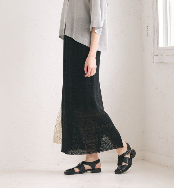 BEAUTY&YOUTH UNITED ARROWS「レースプリーツ タイトスカート ウォッシャブル」|タイト|