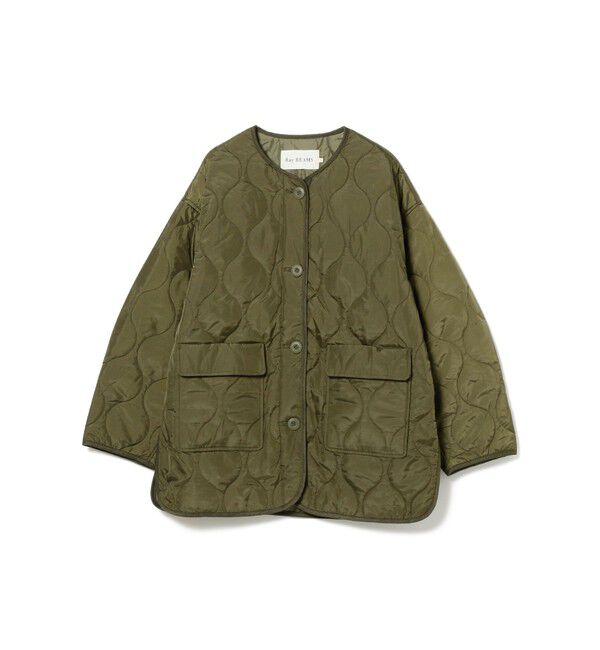 Ray BEAMS 「キルティング ノーカラー ブルゾン」|ブルゾン・スタジャン|