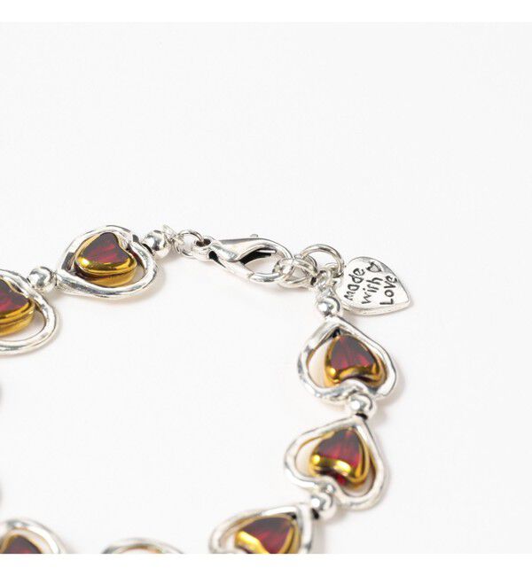 Ray BEAMS 「〇Otro Accesorio / ハート レイヤード ブレスレッド」|ブレスレット・バングル|