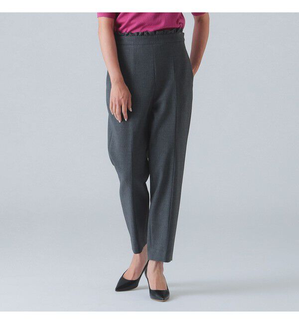 Demi-Luxe BEAMS 「ダブルクロス テーパードパンツ」|チノ|