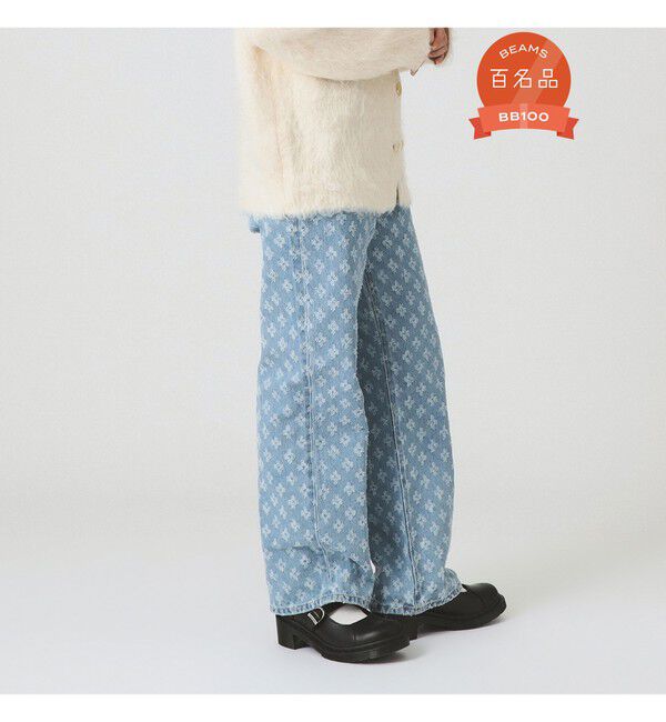 Ray BEAMS 「ジャカード デニム パンツ」|デニム|LIGHT.BLUE