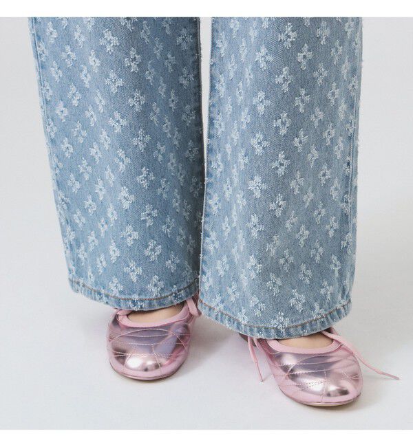 Ray BEAMS 「ジャカード デニム パンツ」|デニム|