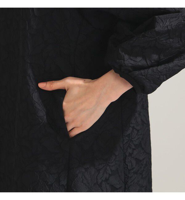 Demi-Luxe BEAMS 「フクレ織りジャカード パフスリーブ ドレス＊」|ワンピース|