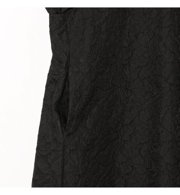 Demi-Luxe BEAMS 「フクレ織りジャカード パフスリーブ ドレス＊」|ワンピース|