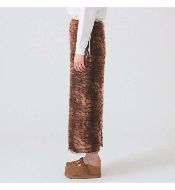 Ray BEAMS 「フリンジ ファー タイトスカート」|スカート|
