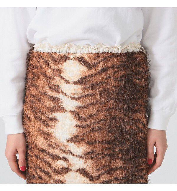 Ray BEAMS 「フリンジ ファー タイトスカート」|スカート|