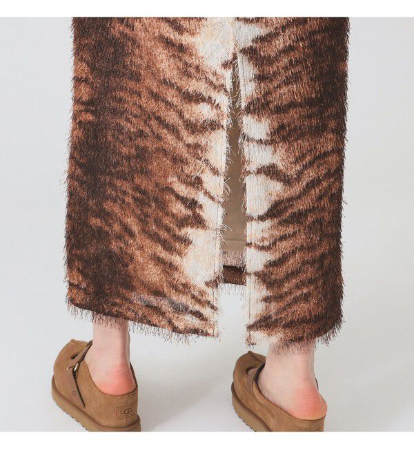 Ray BEAMS 「フリンジ ファー タイトスカート」|スカート|