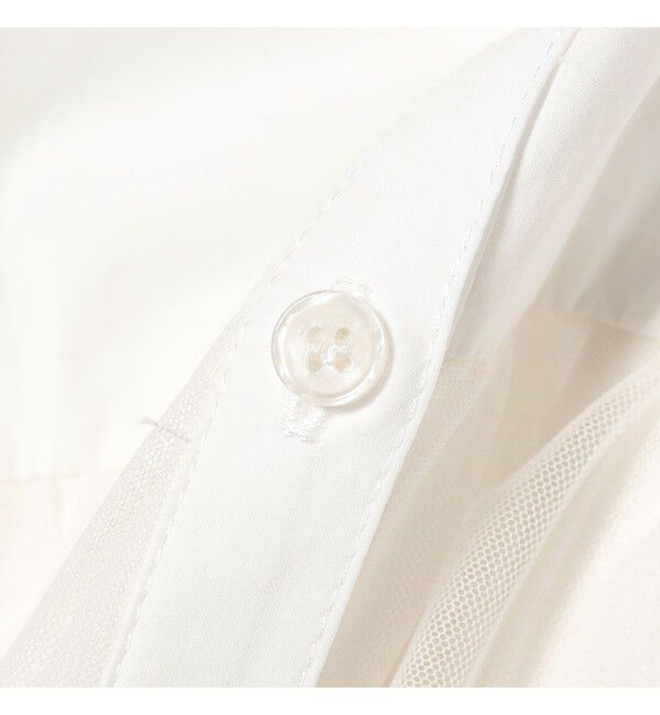 Ray BEAMS 「シアー ティアード クロップド シャツ」|シャツ・ブラウス|