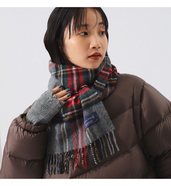 BEAMSBOY「HIGHLAND TWEEDS / チェック ストール 小」|マフラー|GREY_STEWART