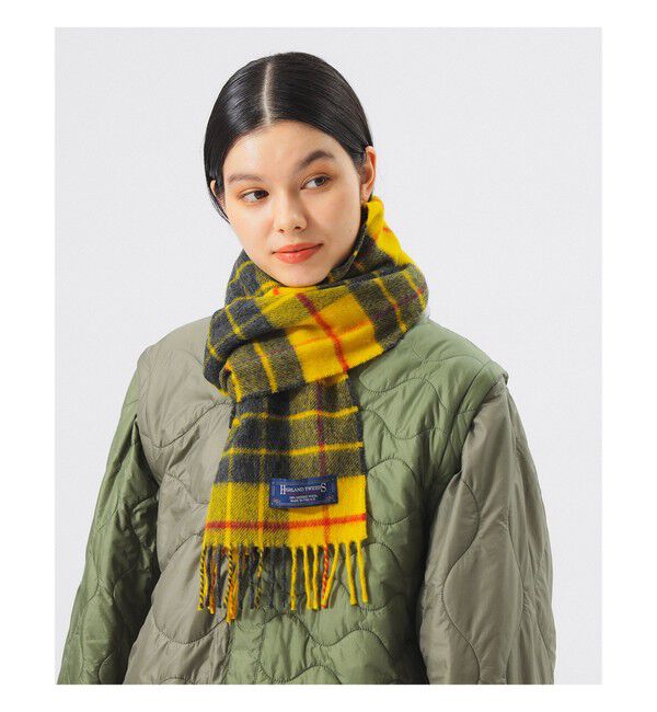 BEAMSBOY「HIGHLAND TWEEDS / チェック ストール 小」|マフラー|DRESS_MCCLEOD