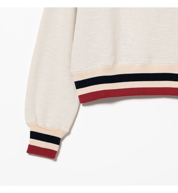 BEAMSBOY「【別注】Healthknit / ライン リブ クルーネック スウェット」|スウェット・ジャージ|