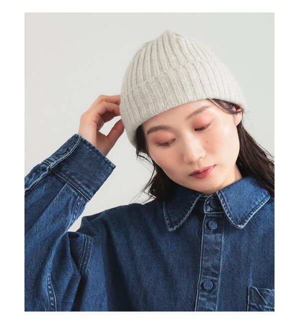Demi-Luxe BEAMS 「〈WOMEN〉KIJIMA TAKAYUKI / カシミヤ ビーニー」|ハット|LIGHT.GREY