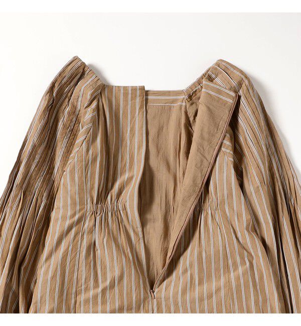 Demi-Luxe BEAMS 「ne Quittez pas / ポプリン タック ロングスリーブ ワンピース」|ワンピース|