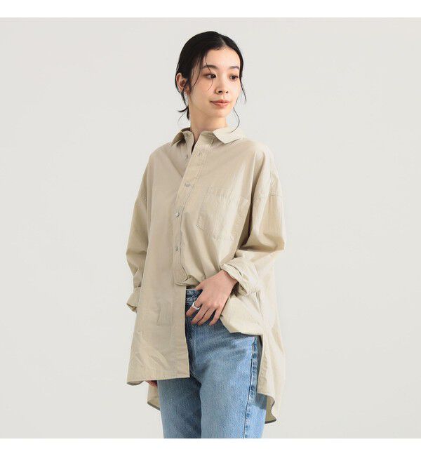 Demi-Luxe BEAMS 「TICCA / コットン スクエア ビッグシャツ」|シャツ・ブラウス|