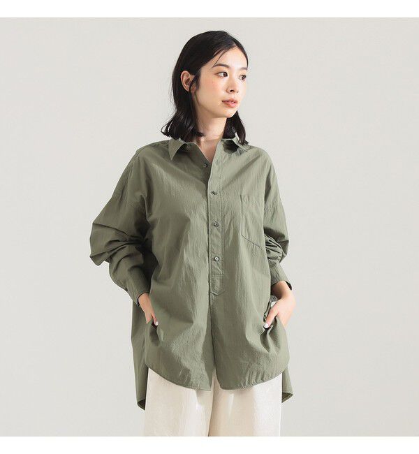 Demi-Luxe BEAMS 「TICCA / コットン スクエア ビッグシャツ」|シャツ・ブラウス|