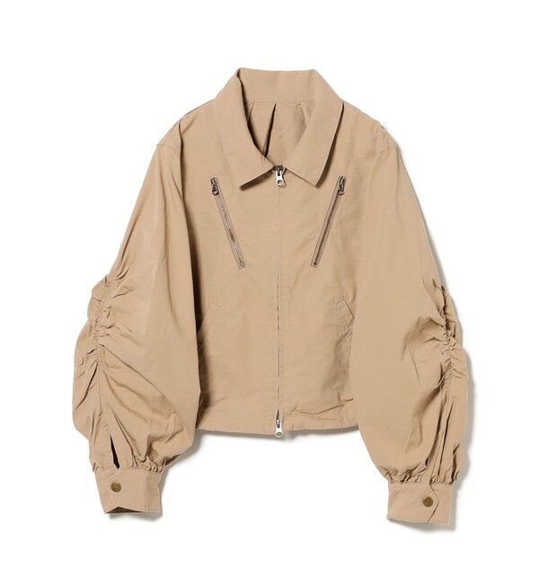 BEAMSBOY「maturely / コットン シルク ジッパー ブルゾン」|ブルゾン・スタジャン|