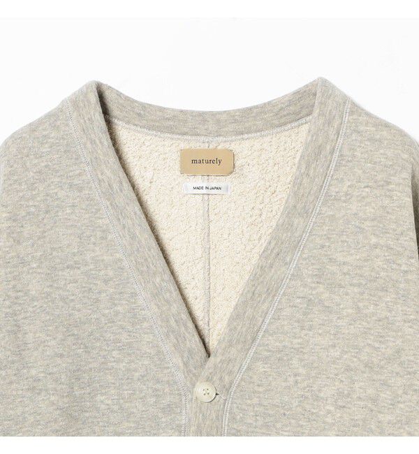 BEAMSBOY「maturely / カット オフ ジャージー カーディガン」|スウェット・ジャージ|