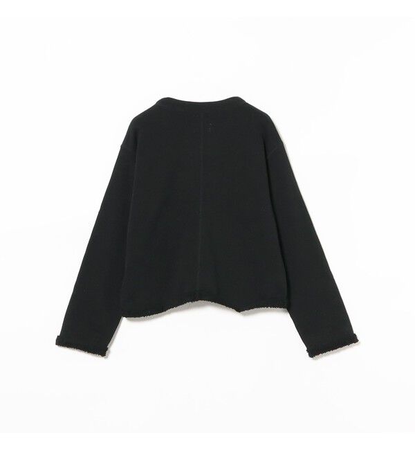 BEAMSBOY「maturely / カット オフ ジャージー カーディガン」|スウェット・ジャージ|