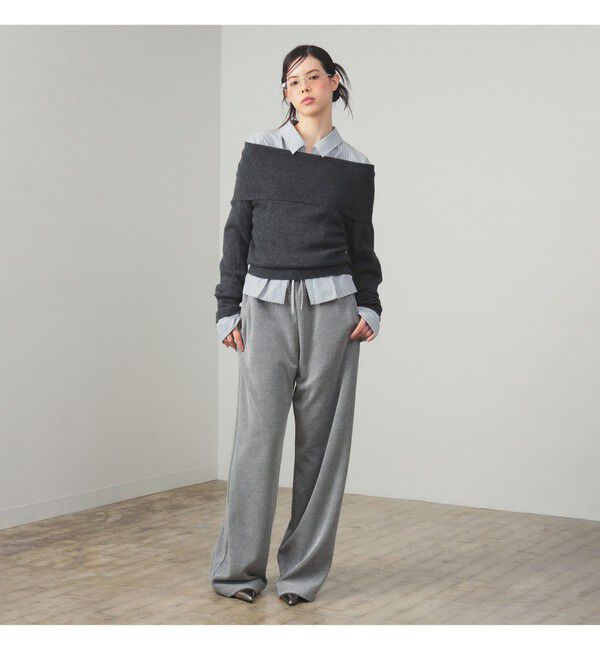 Ray BEAMS 「リブ オフショルダー プルオーバー」|ニット・セーター|