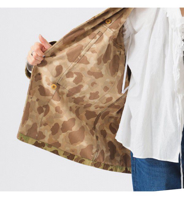 BEAMSBOY「【別注】BUZZ RICKSON'S / ヘリンボーン カモ ジャケット」|ブルゾン・スタジャン|