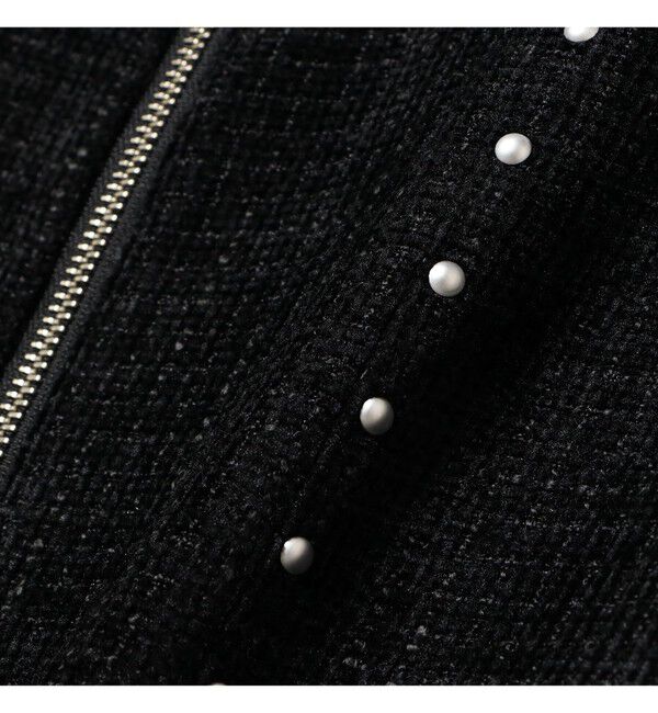 Ray BEAMS 「ツイード スタッズ ノースリーブ ワンピース」|ワンピース|