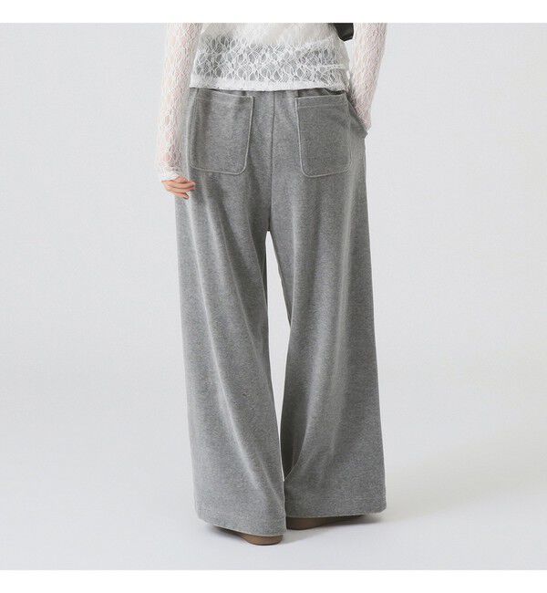 Ray BEAMS 「ベロア ワイド スウェット パンツ」|その他|