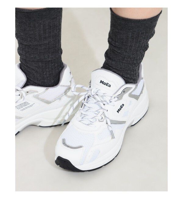 Demi-Luxe BEAMS 「MoEa / GEN8 スニーカー」|スニーカー|WHITE&times;SILVER