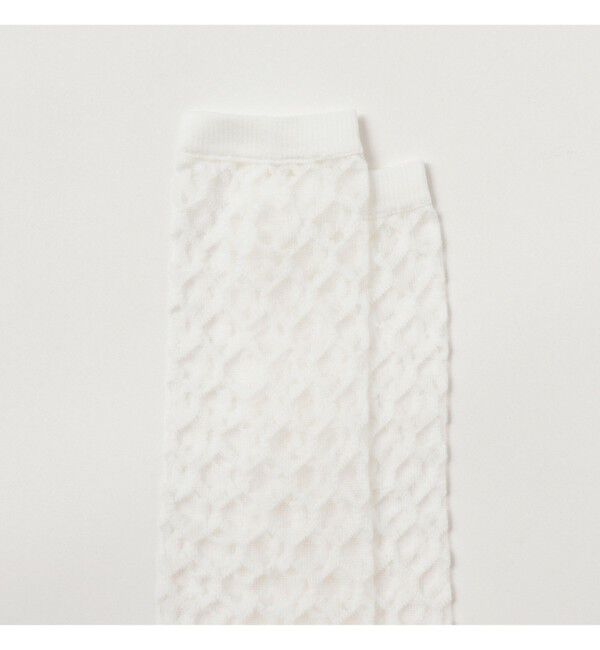 BEAMSBOY「maturely / ワイヤー メッシュ シアー ハイソックス」|ソックス|