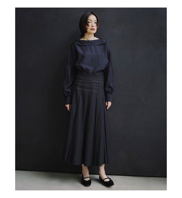 Ray BEAMS 「RBS / ボックス プリーツ ステッチ スカート」|スカート|