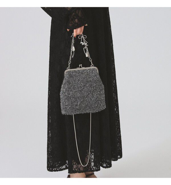 Ray BEAMS 「【別注】キャセ  シャイニーニット バッグ 」|その他|BLACK