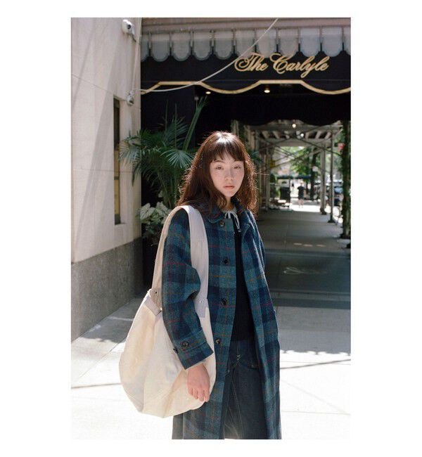 BEAMSBOY「ハリス バルマカン コート」|ダッフルコート|NAVY