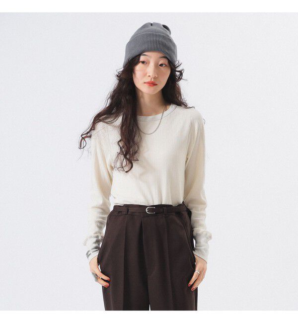 BEAMSBOY「ランダム リブ ロングスリーブ」|Tシャツ・カットソー|