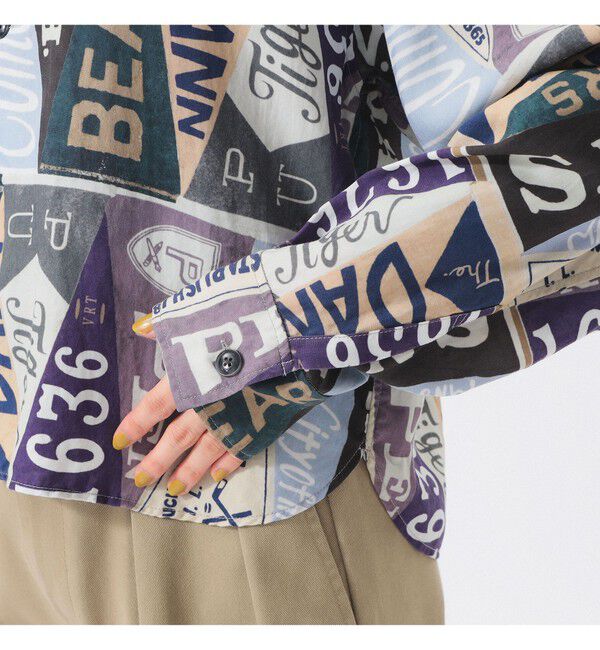 BEAMSBOY「ペナント プリント シャツ」|シャツ・ブラウス|