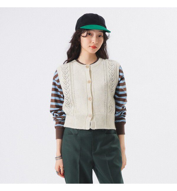 BEAMSBOY「レース ニット ベスト」|ベスト・ジレ|