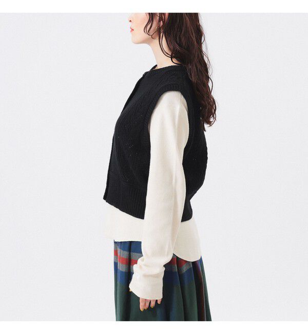 BEAMSBOY「レース ニット ベスト」|ベスト・ジレ|