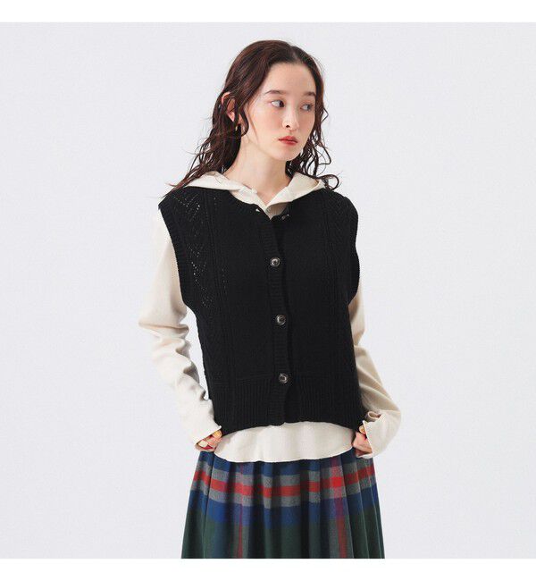 BEAMSBOY「レース ニット ベスト」|ベスト・ジレ|