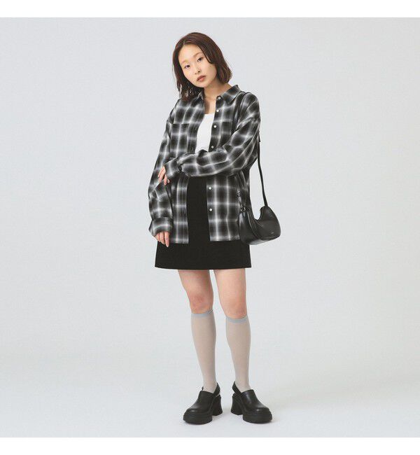 Ray BEAMS 「オンブレチェック ビッグ シャツ」|シャツ・ブラウス|