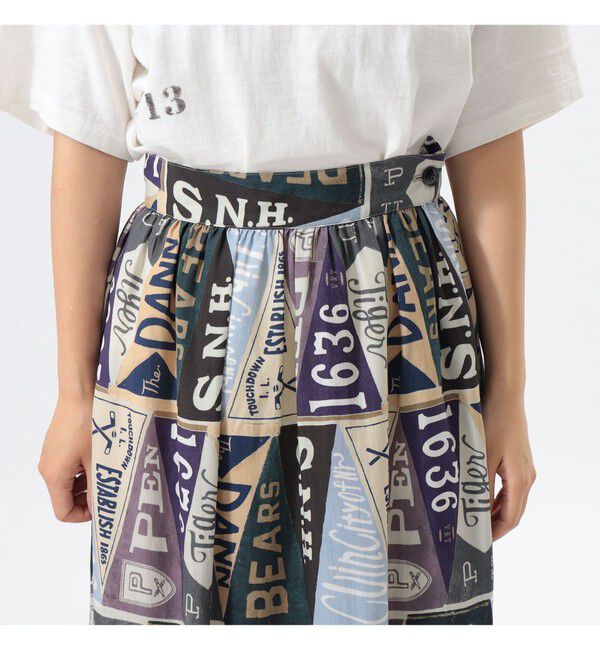 BEAMSBOY「ペナント プリント スカート」|スカート|