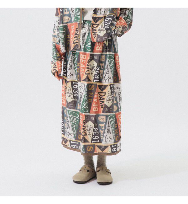 BEAMSBOY「ペナント プリント スカート」|スカート|
