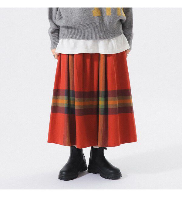 BEAMSBOY「ビッグ タータン スカート」|スカート|