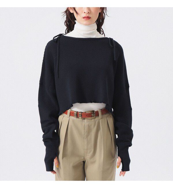 BEAMSBOY「ミリタリー ショート プルオーバー」|ニット・セーター|