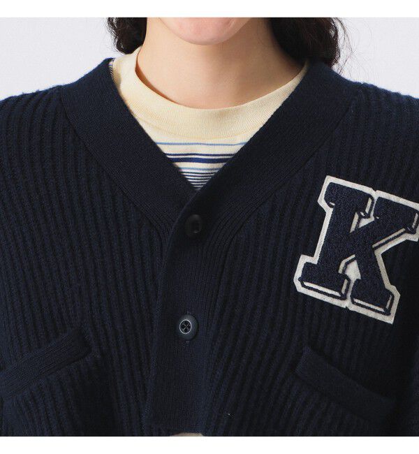 BEAMSBOY「ショート レタード カーディガン」|ニット・セーター|