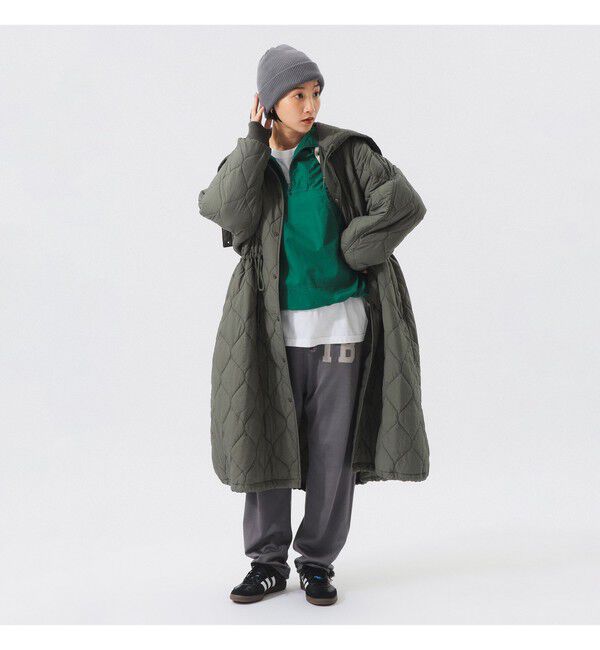 BEAMSBOY「ナイロン キルティング フード コート」|ダッフルコート|