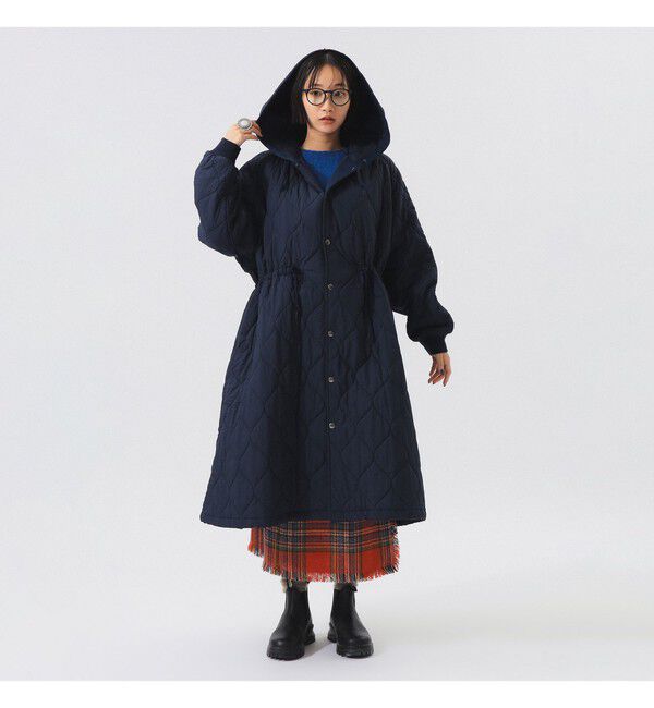 BEAMSBOY「ナイロン キルティング フード コート」|ダッフルコート|