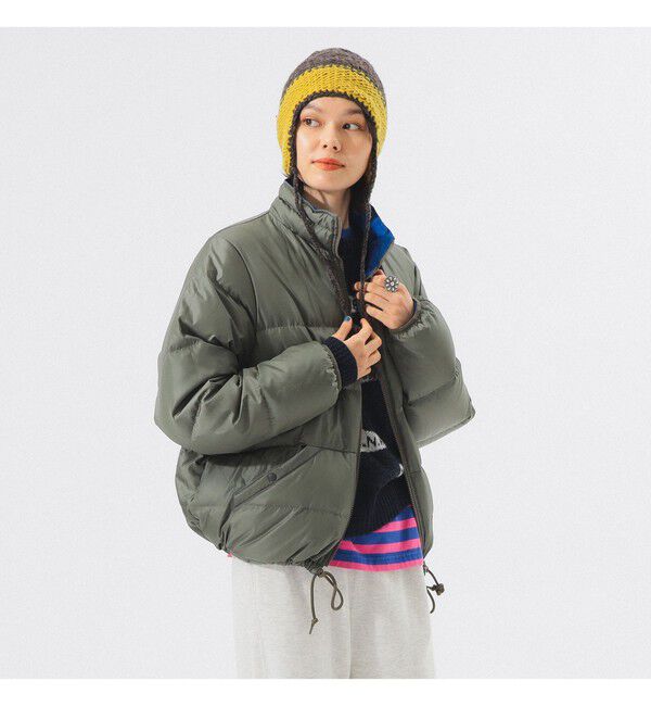 BEAMSBOY「リバーシブル ダウン ジャケット」|ブルゾン・スタジャン|