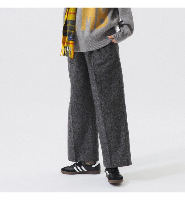 BEAMSBOY「ツイード ワイド スラックス」|スラックス|