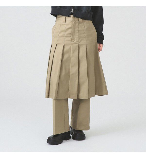 Ray BEAMS 「【別注】Dickies / レイヤード スカート パンツ」|その他|KHAKI