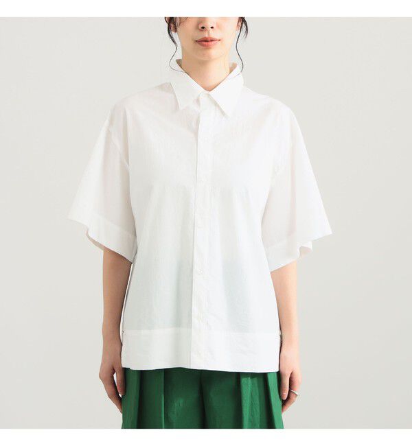 Demi-Luxe BEAMS 「AK+1 / ハーフスリーブ コットン シャツ」|シャツ・ブラウス|