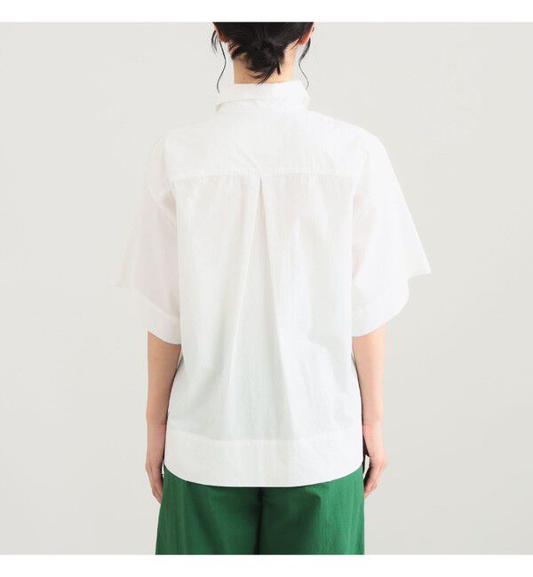 Demi-Luxe BEAMS 「AK+1 / ハーフスリーブ コットン シャツ」|シャツ・ブラウス|