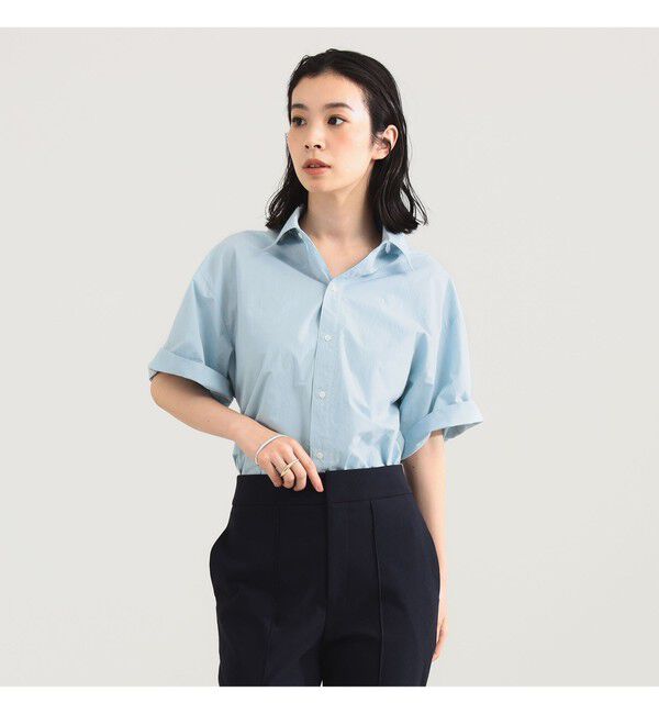 Demi-Luxe BEAMS 「AK+1 / ハーフスリーブ コットン シャツ」|シャツ・ブラウス|